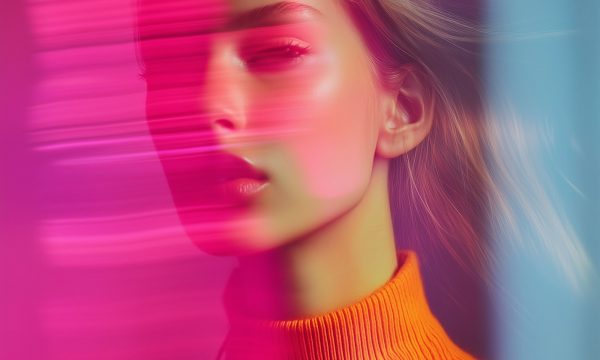 Ethereal Portrait with Light Streaks Ethereal Portrait with Light Streaks